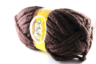 Пряжа ADELIA "DOLLY" 100% полиэстер 5шт.x100г 40м±3м №08 коричневый
