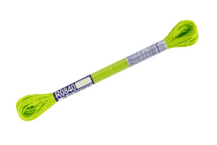 Нитки для вышивания " Gamma" мулине 100% вискоза 8 м R0840 яр. салатовый