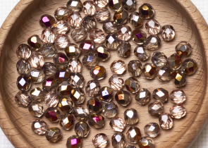 Бусины полированные круглые 6мм 25г (90 штук) 00030/29501 Crystal, Sliperit Half